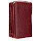 Ordinary time III cover in burgundy leather Our Lady of Vladimir s3