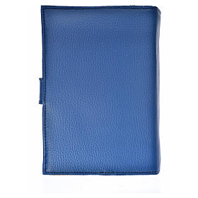 Ordinary Time III cover in blue leather imitation with image of the Holy Family of Kiko