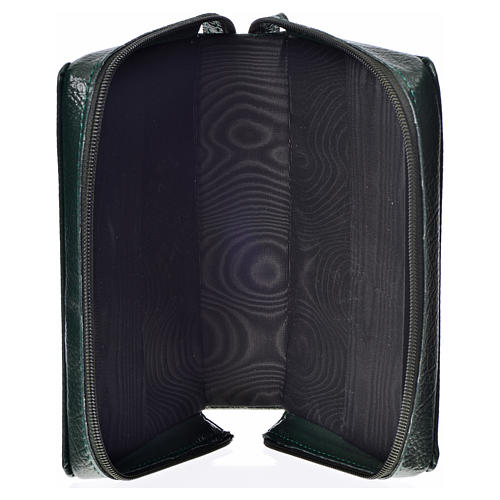 Morning & Evening prayer cover, green bonded leather with image of the Christ Pantocrator 3