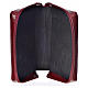 Morning & Evening prayer cover, burgundy bonded leather with image of Our Lady of Kiko s3