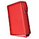 Morning & Evening prayer cover, red bonded leather with image of the Divine Mercy s2
