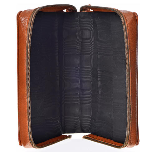Morning & Evening prayer cover in brown bonded leather with image of the Christ Pantocrator 3