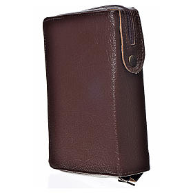 Morning & Evening prayer cover dark bonded leather with image of Our Lady of the Tenderness