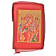 Morning & Evening prayer cover red bonded leather, Holy Family of Kiko s1