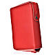 Morning & Evening prayer cover red bonded leather, Holy Family of Kiko s2