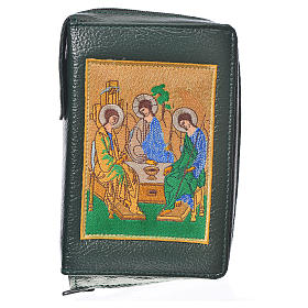Morning & Evening prayer cover green bonded leather Holy Trinity