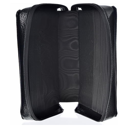 Morning & Evening prayer cover black bonded leather, Christ Pantocrator with open book image 3