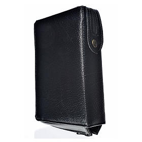 Morning & Evening prayer cover black bonded leather, Christ Pantocrator with open book image