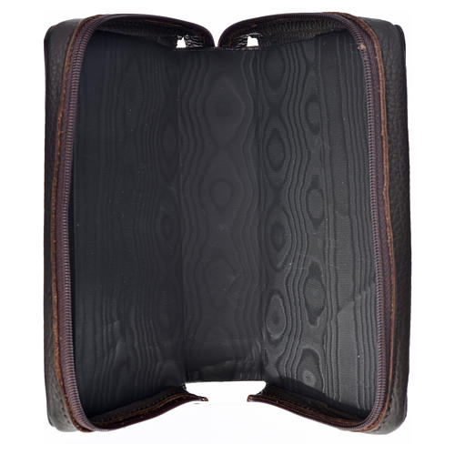 Morning and Evening Prayer cover, brown genuine leather 3