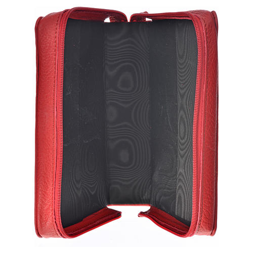 Morning and Evening Prayer cover in red leather 3