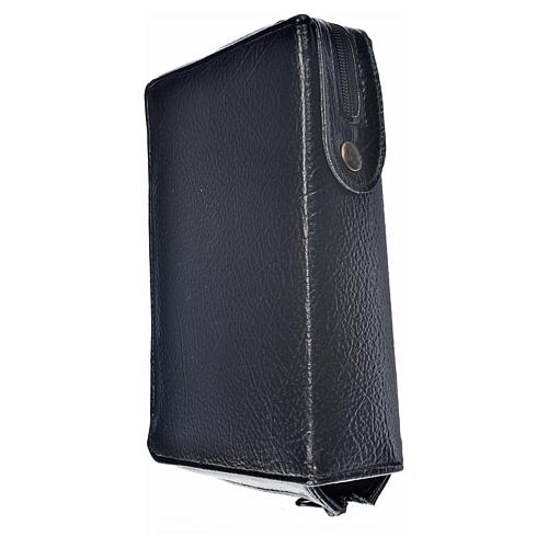 Morning and Evening prayer cover in black leather imitation Our Lady with Baby Jesus 2