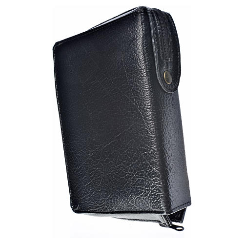 Morning and Evening prayer cover in black leather imitation with Holy Trinity image 2