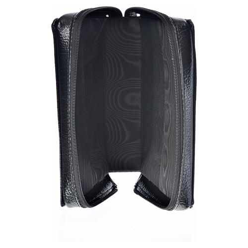 Morning and Evening prayer cover in black leather imitation with Holy Trinity image 3