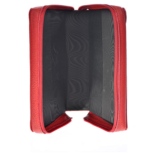 Leather cover for Morning and Evening prayer red colour with image of Christ Pantocrator 3