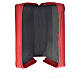 Leather cover for Morning and Evening prayer red colour with image of Christ Pantocrator s3