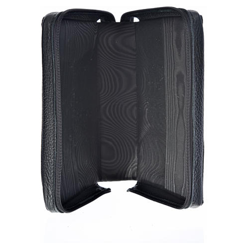 The Divine Mercy cover for Morning and Evening prayer in black leather 3