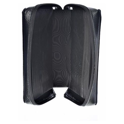 Morning and Evening prayer cover in black leather imitation with Holy Family image 3