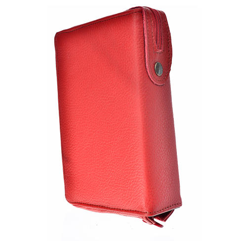 Morning and Evening prayer cover in burgundy leather with image of the Divine Mercy 2