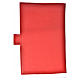 Red leather imitation cover for Morning and Evening prayer with image of Our Lady s2