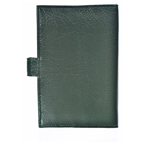 Morning and Evening prayer cover with Trinity image in green leather imitation 2