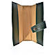 Morning and Evening prayer cover with Trinity image in green leather imitation s3