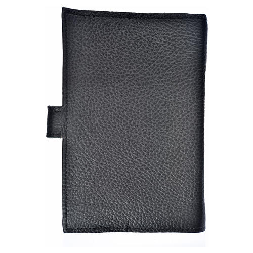 Morning and Evening prayer cover in black leather imitation with image of Jesus Christ 2