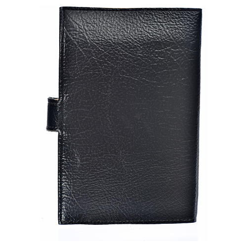 Morning and Evening prayer cover with Trinity image in black leather imitation 2