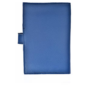 Morning and Evening prayer cover in blue leather imitation with Trinity image