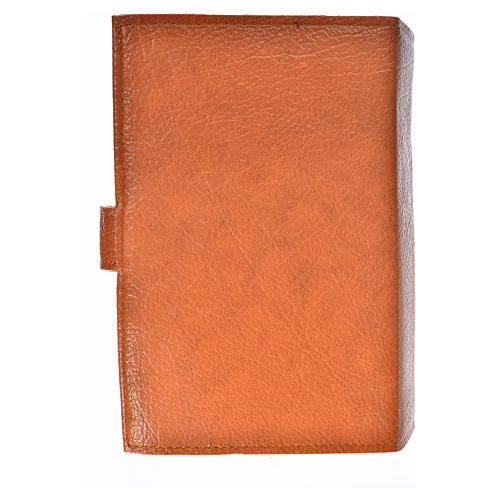 Morning and Evening prayer cover in brown leather imitation with image of the Holy Family 2