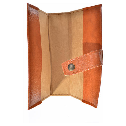 Morning and Evening prayer cover in brown leather imitation with image of the Holy Family 3