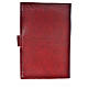 Cover for Morning and Evening prayer with image of Our Lady of Vladimir in burgundy leather imitation s2