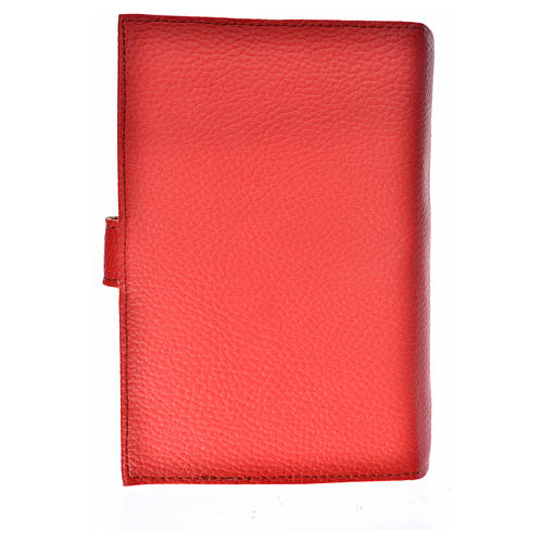 Our Lady of Kiko cover for Morning and Evening Prayer in red leather imitation 2