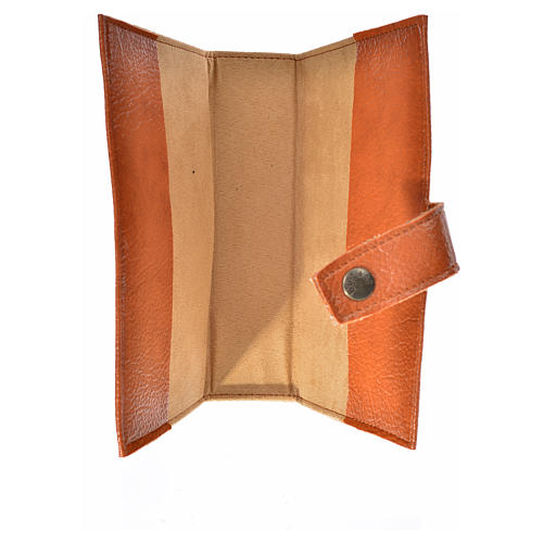 Morning and Evening Prayer cover with image of Mary Queen of the Third Millennium in beige leather imitation 3