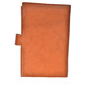 Morning and Evening Prayer cover with image of Mary Queen of the Third Millennium in beige leather imitation