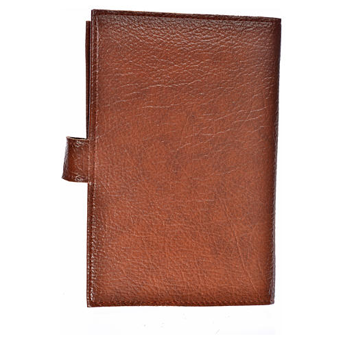 Morning and Evening Prayer cover with image of Jesus Christ in beige leather imitation 2