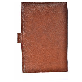 Cover for Morning and Evening Prayer in leather imitation with image of Our Lady and Baby Jesus
