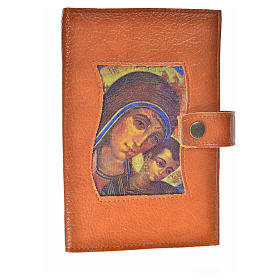 Our Lady and Baby Jesus Cover for Morning and Evening Prayer in leather imitation