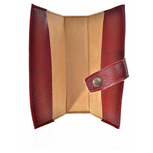 Morning and Evening Prayer cover in burgundy leather imitation 3