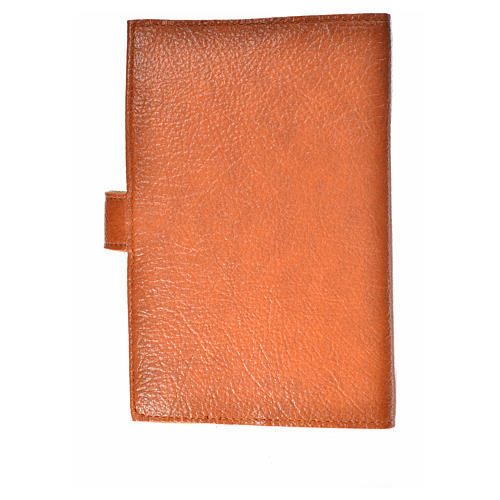 Morning and Evening Prayer cover with Trinity image in brown leather imitation 2