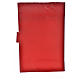 Morning and Evening prayer cover in red leather Our Lady with Baby Jesus s2