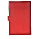 Morning and Evening Prayer cover red leather with Our Lady of Tenderness s2