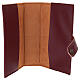 Burgundy leather cover for Morning and Evening prayer with image of Mary Queen of the Third Millennium s4