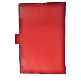 Morning and Evening prayer cover in burgundy leather with Holy Family image