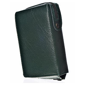 Daily prayer cover, green bonded leather with image of the Christ Pantocrator