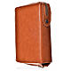 Daily prayer cover in brown bonded leather with image of the Holy Family s2