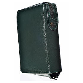 Daily prayer cover green bonded leather with image of Our Lady of Kiko