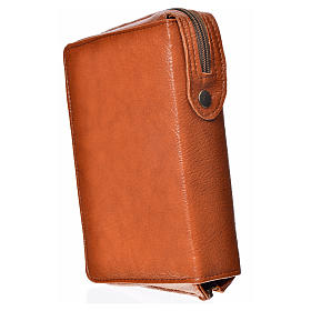 Daily prayer cover brown bonded leather, Our Lady and Baby Jesus