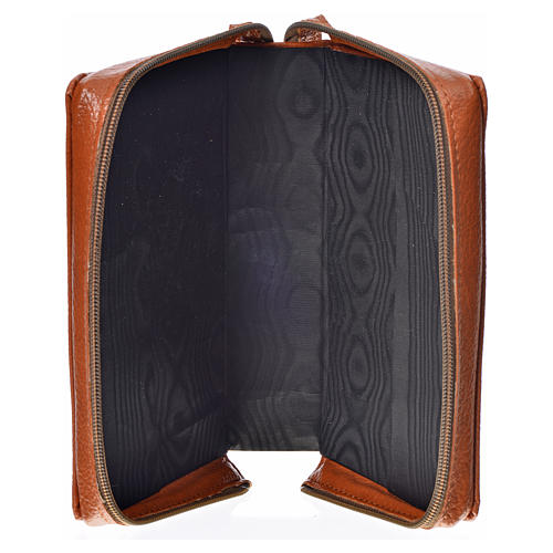 Daily prayer cover brown bonded leather, Our Lady of the Tenderness 3