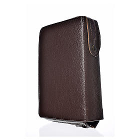 Daily prayer cover dark brown bonded leather with Holy Family