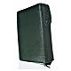 Daily prayer cover green bonded leather with the Holy Family of Kiko s2